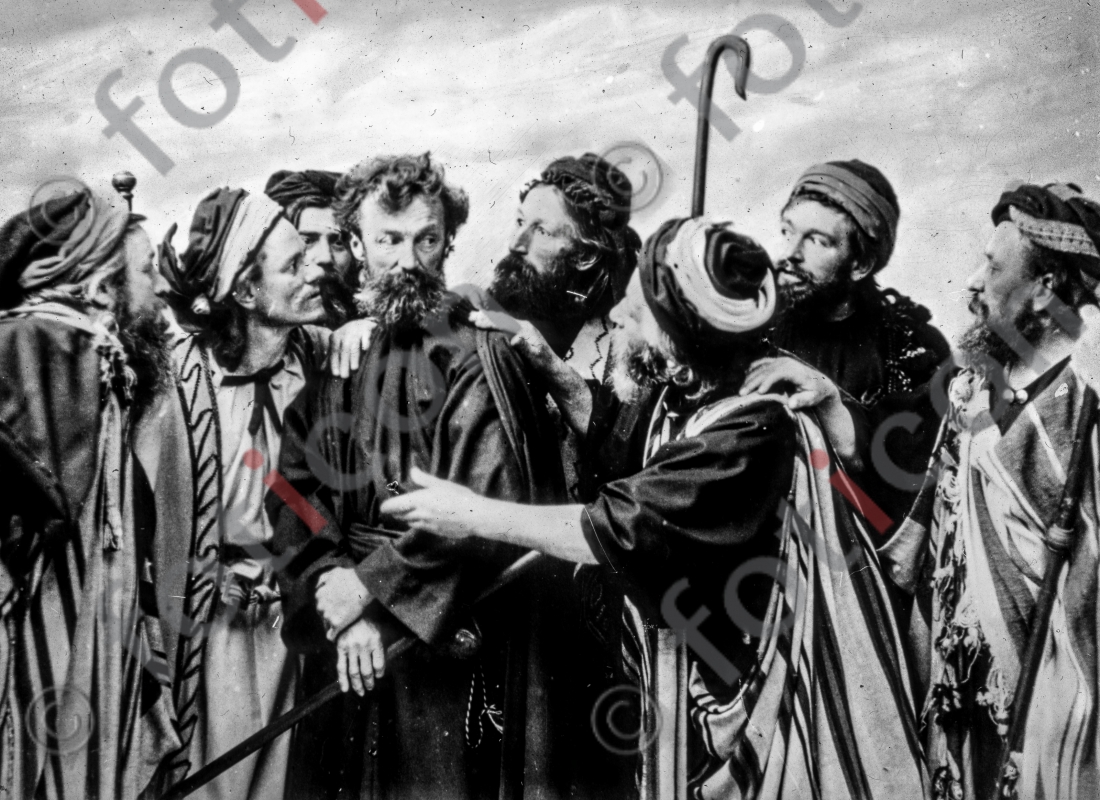 Judas und die Händler aus dem Tempel | Judas and the Merchants from the Temple (foticon-simon-105-057-sw.jpg)